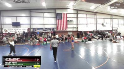 110+ Semifinal - Lily Blakesley, Champions Wrestling Club vs Kinley Roth, Grantsville Wrestling Club