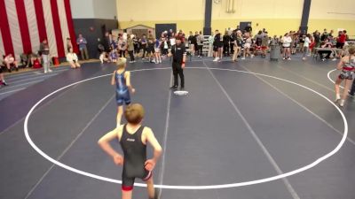 88 lbs Cons. Round 3 - Thomas Blanke, IL vs Zeke Mikolyzk, MN