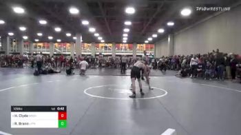 126 lbs Consolation - Heath Clyde, Wasatch vs Ryker Brann, Layton