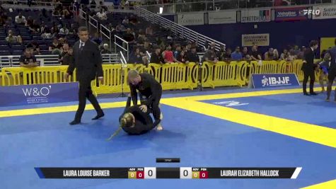 Laurah Elizabeth Hallock vs Laura Louise Barker 2025 Pan IBJJF Jiu-Jitsu No-Gi Championship