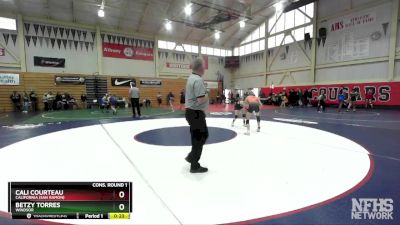 100 (102) Cons. Round 1 - Betzy Torres, Windsor vs Cali Courteau, California (San Ramon)