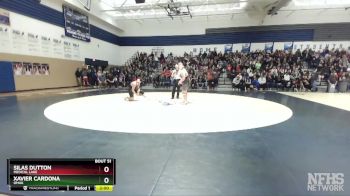 285 lbs Quarterfinal - Silas Dutton, Medical Lake vs Xavier Cardona, Omak