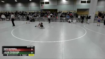 102 lbs Cons. Round 2 - Seth Ramsdell, Pursuit Wrestling Minnesota vs Jacob Penzkover, LaCrosse Area Wrestlers
