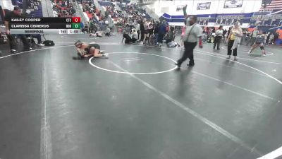 132 lbs Semifinal - Clarissa Cisneros, Northview vs Kailey Cooper, Costa Training Center