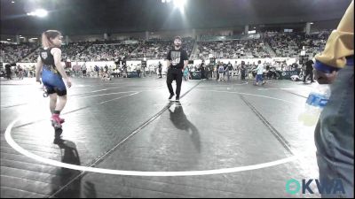 85 lbs Consi Of 4 - Sophia Whitenack, Tiger Trained Wrestling vs Alaura Lewis, Noble Takedown Club