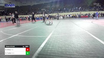 140 lbs Consi Of 16 #2 - Addyson Bray, Yukon vs Gracie Tudor, Roosevelt