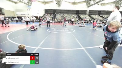 97 lbs Rr Rnd 11 - Jayden Jimenez, Grit Mat Club vs Jackson LaMatta, ICWL Bruisers Black N Gold