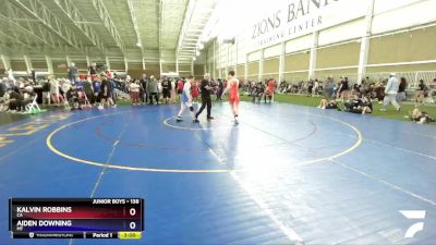 138 lbs Cons. Round 2 - Kalvin Robbins, CA vs Aiden Downing, MT