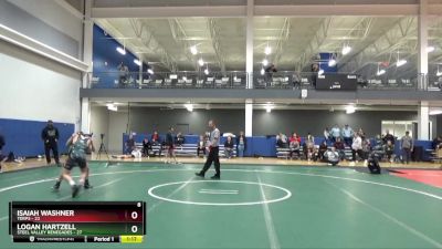 105 lbs Placement Matches (16 Team) - Isaiah Washner, Terps vs Logan Hartzell, Steel Valley Renegades