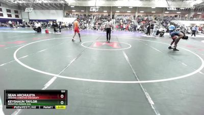 133 lbs Champ. Round 2 - Keyshaun Taylor, Brewton-Parker (GA) vs Sean Archuleta, Arizona Christian University