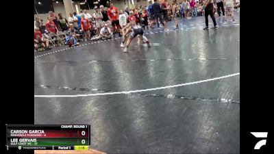 85 lbs Champ Round 1 (16 Team) - Lee Gervais, Gulf Coast WC vs Carson Garcia, Panhandle Punishers