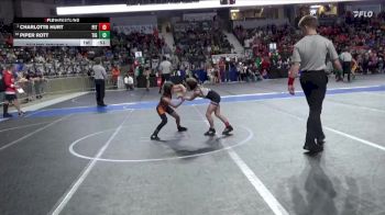 60 lbs Champ. Round 1 - Charlotte Hurt, Pittsburg vs Piper Rott, Tiger