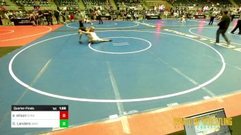 95 lbs Quarterfinal - Epenesa Elison, Sunkist Kids Monster Garage vs Gavin Landers, Immortal Athletics WC