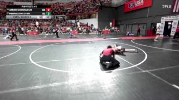 105 lbs Cons. Round 2 - Amiah Samuelson, Abby/colby vs Pennelope Dyer, Wisconsin