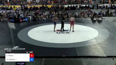 144 lbs Rnd Of 64 - Tommy Fidler, IL vs Dominic Wilson, TX