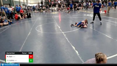 43-47 lbs Quarterfinal - Carter Ushio, Adams Central Youth Wrestling vs Maddex Bell, Holdrege