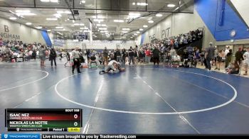 210 lbs Quarterfinal - Isaac Nez, Charger Wrestling Club vs Nickolas La Notte, Wasatch Wrestling Club