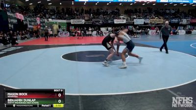 135 lbs Cons. Round 3 - Mason Bock, Soldotna vs Benjamin Dunlap, South Anchorage High School