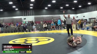 60 lbs Placement Matches (8 Team) - Raiden Bunn, Beast Mode vs Leo Riesen, Fort Hammers