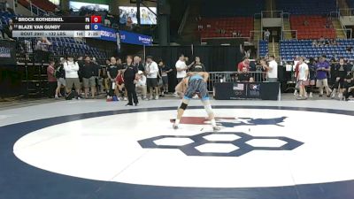 132 lbs Champ. Rd Of 16 - Brock Rothermel, Pennsylvania vs Blaze Van Gundy, Ohio