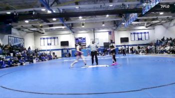 Girls 120 lbs Champ. Round 1 - Ryleigh Lambe, D`Iberville High School vs Sandy Evans, East Central High School Girls