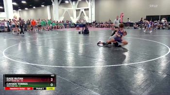 132 lbs Round 1 (10 Team) - Gage Rutan, Fight Barn WC vs Cayden Torres, Westsdie WC