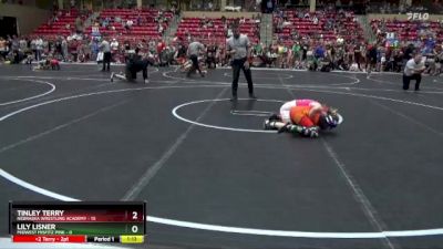 95 lbs Round 1 (6 Team) - Tinley Terry, Nebraska Wrestling Academy vs Lily Lisner, Midwest Misfitz Pink