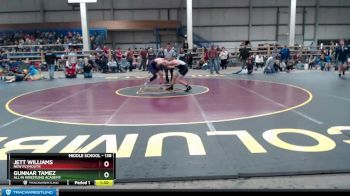 138 lbs Champ. Round 2 - Gunnar Tamez, All In Wrestling Academy vs Jett Williams, New Plymouth