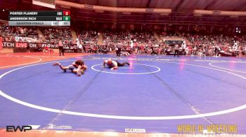 58 lbs Quarterfinal - Porter Flanery, Cowboy Wrestling Club vs Anderson Rich, Massa's Maniacs