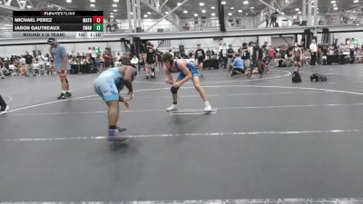 150 lbs Round 3 (6 Team) - Michael Perez, Mat Assassins Red vs Jason Gautreaux, Savage WA Boogiemen