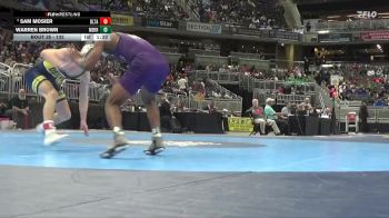 132 lbs Champ. Round 1 - Sam Mosier, Delta vs Warren Brown, Merrillville