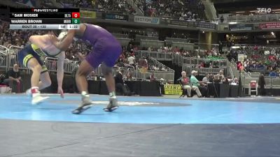 132 lbs Champ. Round 1 - Sam Mosier, Delta vs Warren Brown, Merrillville