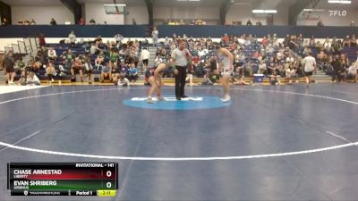 141 lbs Cons. Round 3 - Evan Shriberg, Ursinus vs Chase Arnestad, Liberty