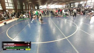 120 lbs Cons. Round 3 - Easton Utley, JWC vs Colt Hanssen, Wasatch Wrestling Club