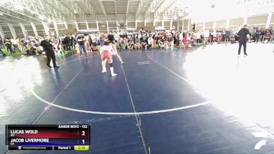 132 lbs Cons. Round 3 - Lucas Wold, NV vs Jacob Livermore, CA
