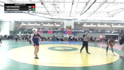 132 lbs Consi Of 8 #2 - Jase Stanzione, Danbury vs Ares Bourque, Enfield