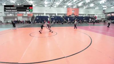 165 lbs Semifinal - Mason Savitz, Penn State Behrend vs Torin Bishop, St. John Fisher