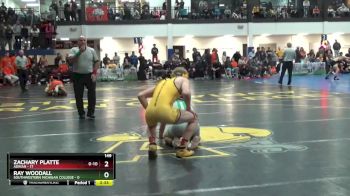 149 lbs Round 4 (10 Team) - Zachary Platte, Adrian vs Ray Woodall, Southwestern Michigan College