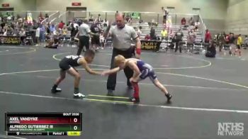 60 lbs Round 2 - Alfredo Gutierrez Iii, Region Wrestling Academy vs Axel VanDyke, Belding