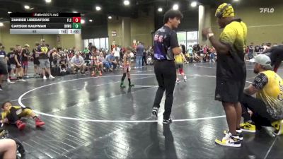 65 lbs Round 1 (6 Team) - Carson Kaufman, BHWC Florida Supreme Young Guns vs Zander Liberatore, Florida Scorpions