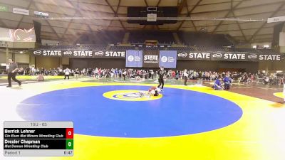 63 lbs Champ. Rd Of 16 - Berrick Lehner, Cle Elum Mat Miners Wrestling Club vs Drexler Chapman, Mat Demon Wrestling Club