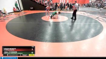 170 lbs Champ. Round 1 - Colin Bickett, Plainfield (SOUTH) vs Mike O`connor, New Lenox (PROVIDENCE CATHOLIC)