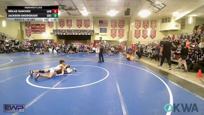 70 lbs Round Of 16 - Reilas Sanchez, Locust Grove Youth Wrestling vs Jackson Snodgrass, Checotah Matcats