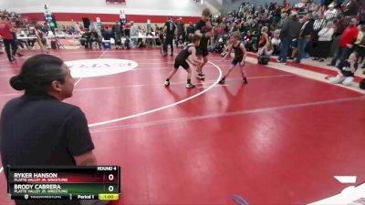 62-65 lbs Round 4 - Ryker Hanson, Platte Valley Jr. Wrestling vs Brody Cabrera, Platte Valley Jr. Wrestling