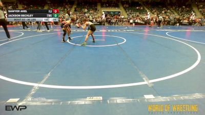 96 lbs Quarterfinal - Sawyer Akel, Florida Scorpions vs Jackson Beckley, Team Tulsa Wrestling Club