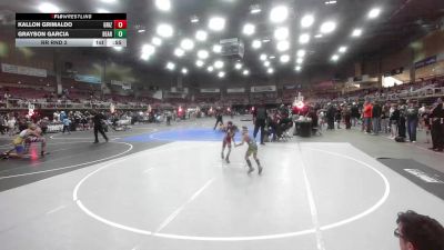 43 lbs Rr Rnd 2 - Kallon Grimaldo, Grizzly Bear vs Grayson Garcia, Bear Creek Jr. Wrestling