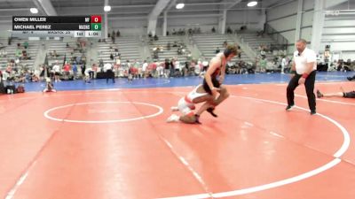 145 lbs Rr Rnd 1 - Owen Miller, MF Army Black - HSB vs Michael Perez, Mat Assassins Silver - HSB