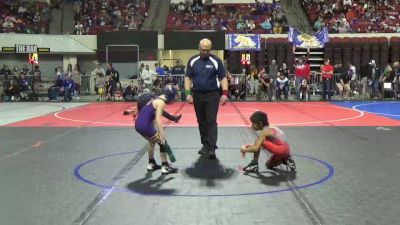 54 lbs Champ. Round 1 - Fletcher Lewis, Thermopolis Wrestling Club vs Issac Mattson, Conrad Wrestling Club