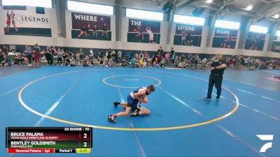 70 lbs Cons. Semi - Bruce Palama, Texas Eagle Wrestling Academy vs Bentley Goldsmith, Panhandle RTC