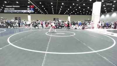 105 lbs 3rd Place Match - Odessy Esparza, South Grand Prairie vs Drea Kruse, Nebraska Wrestling Academy